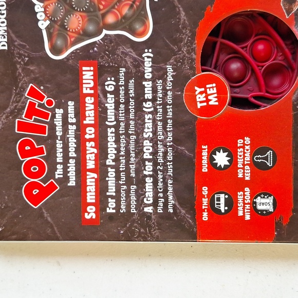 NEW! Set of 2 Stranger Things Netflix Pop It - Waffle & Demogorgon - Picture 4 of 8